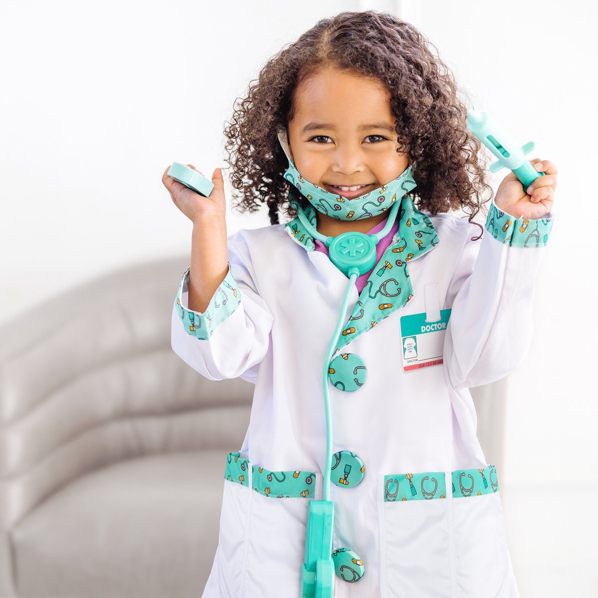 Melissa & Doug – Verkleedset dokter – Inclusief stethoscoop met geluid — afbeelding 6