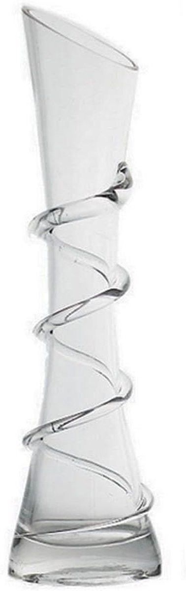 Allecto Plus - Handgemaakte glazen vaas met zware basis voor bruiloft en huisdecoraties
