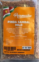 Paramaribo | Surinaamse Pindasambal (Authentieke Pindasaus en Satésaus) | Vegetarisch |4 x 200g | Multipack | Voordeelbundel | 4 stuks
