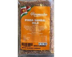 Paramaribo | Surinaamse Pindasambal (Authentieke Pindasaus en Satésaus) | Vegetarisch |4 x 200g | Multipack | Voordeelbundel | 4 stuks