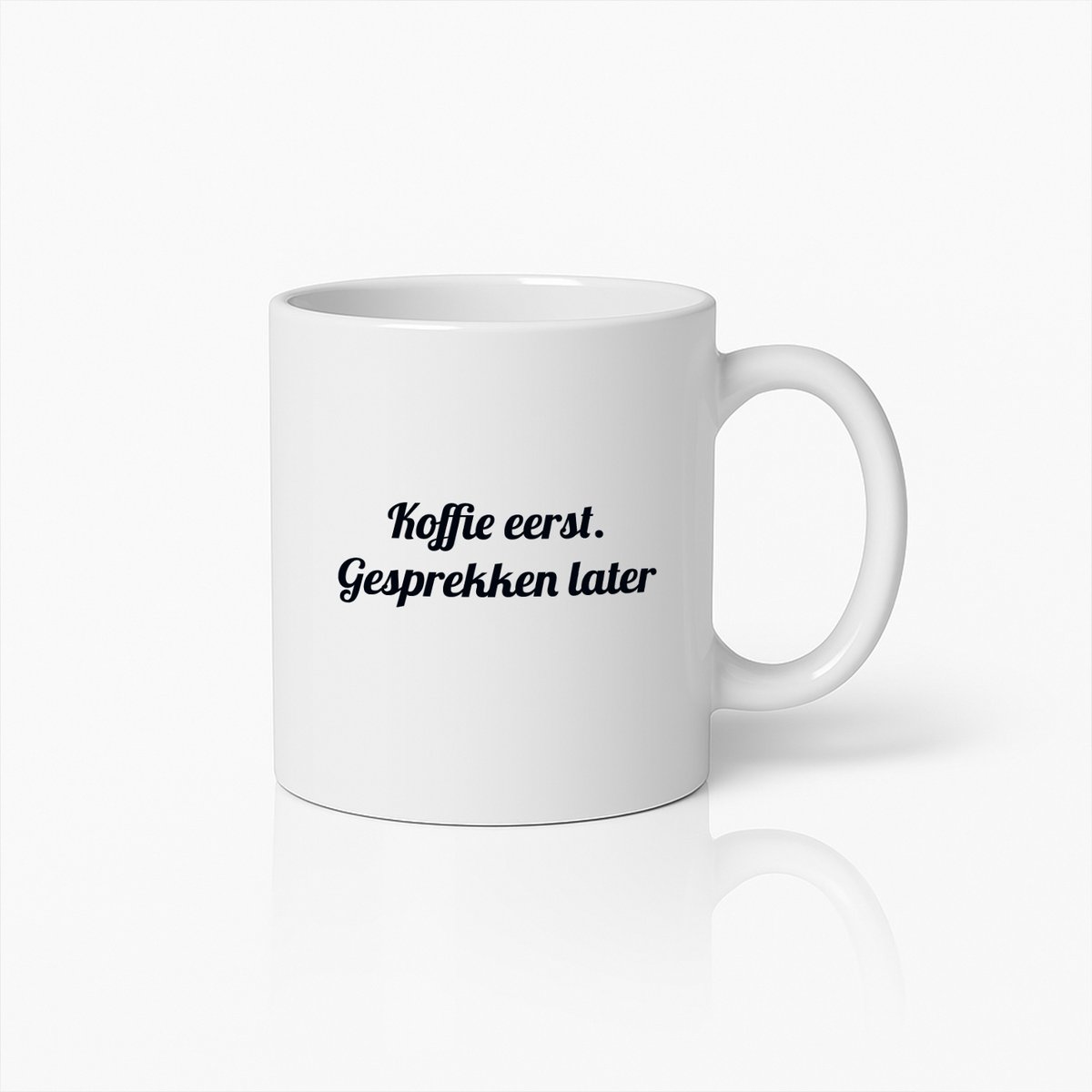 Grappige Koffiemok – Koffie Eerst Gesprekken Later Keramische Beker