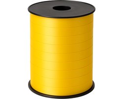 Krullint Geel – 10 mm x 250 meter – Cadeaulint / Sierlint / Verpakkingslint – Glanzend & Sterk