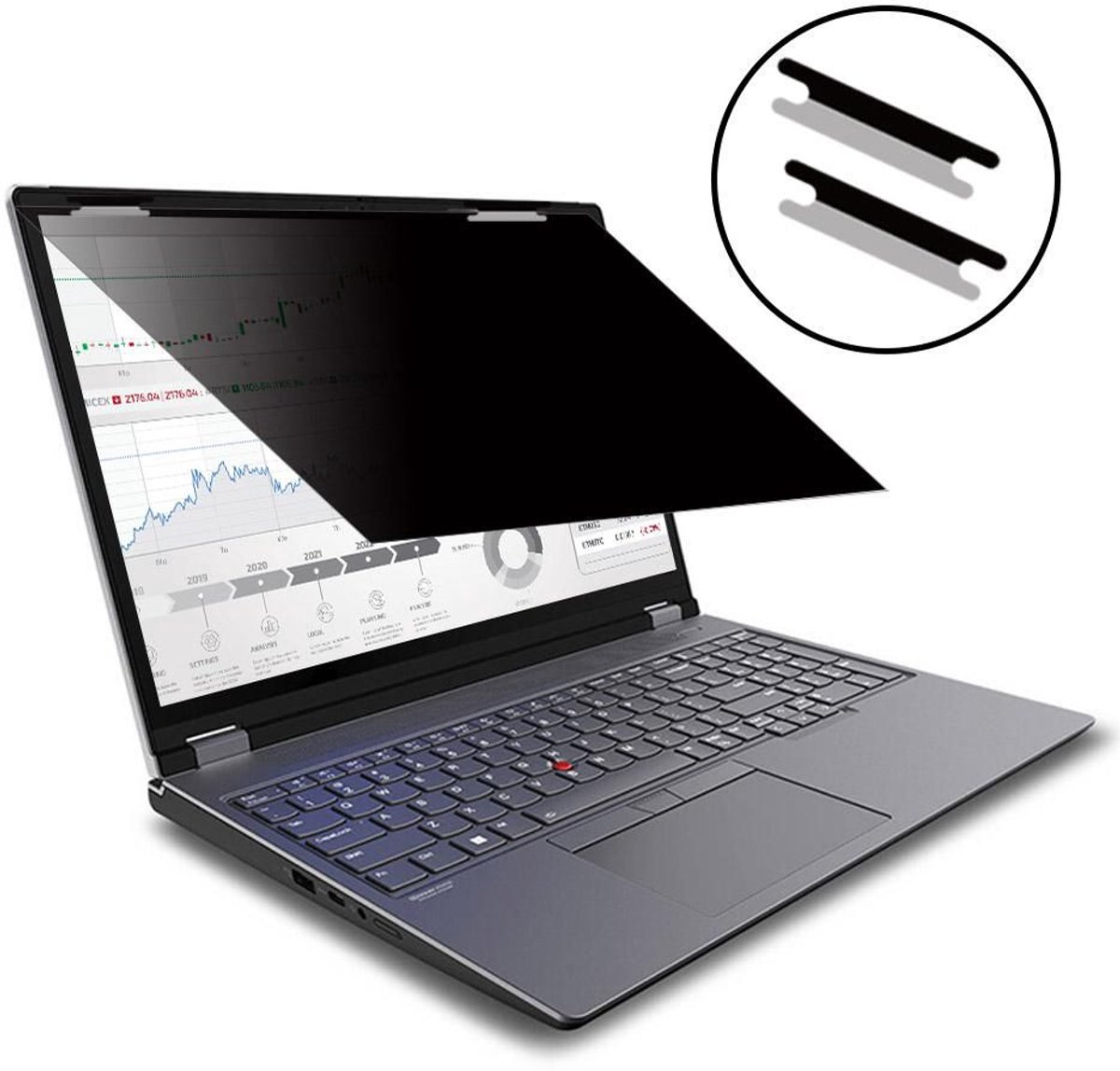 eSTUFF GLBF14302189 schermfilter 35,6 cm (14") Laptop Randloze privacyfilter voor schermen