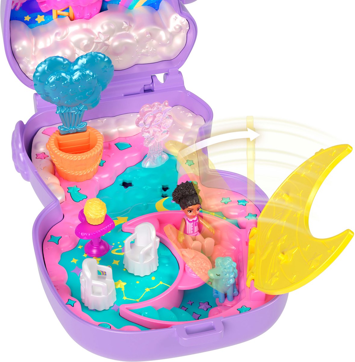 Polly Pocket Knus Dromenland Schaap - Compacte Speelfigurenset — afbeelding 5
