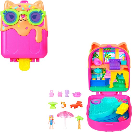 Polly Pocket Compacte Speelset - Kitty Ijslollyresort