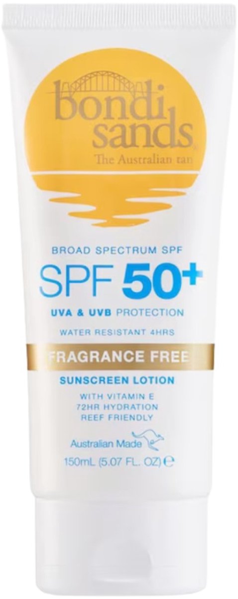 Goedkoopste Bondi Sands Broad Spectrum Fragrance Free Zonnebrandcr√®me - 150 ml (SPF 50