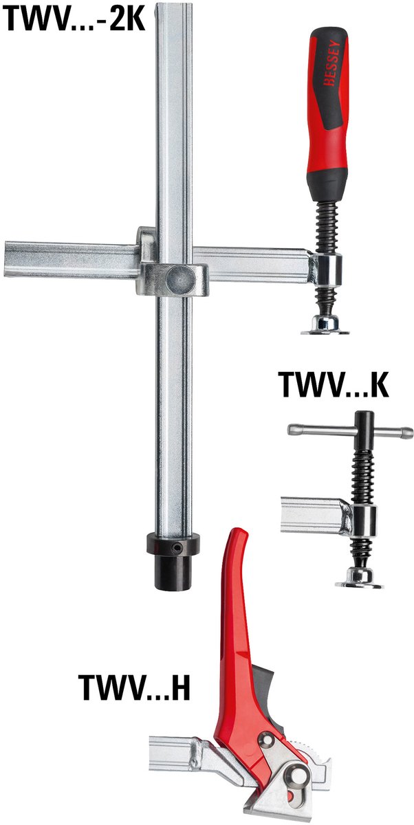 Bessey TWV16-20-15H Spanbreedte (max.):200 mm Afm. werkbereik:150 mm