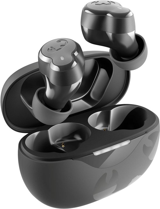 Bluetooth oordopjes Twins Breez compact, lichtgewicht, ENC microfoon, 30 uur batterij, draadloos, grijs
