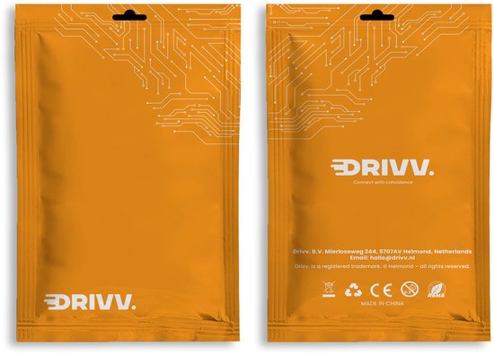 Drivv. Câble XLR Premium - Câble microphone - Mâle vers femelle 3 broches - 1 mètre