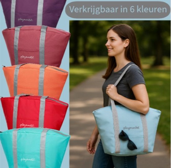 Playmarket Koeltas - 22,3 Liter - Dieppaars van Playmarket — afbeelding 3