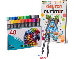 Kleuren op Nummer voor Volwassenen | Kleurrijk Holland | Inclusief Bijpassende Stiften | Kleurboek voor Volwassenen | Kleuren op Numm3r | Color by Number | Twinmarkers