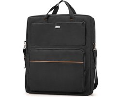 Sac de transport portable Allecto Premium pour panneaux solaires - Sac de transport noir léger avec bandoulière - Compatible avec Jackery Solar Saga 60 W, 100 W, 100 x 200 W - Rembourré - Double couche - Espace pour 2 panneaux solaires