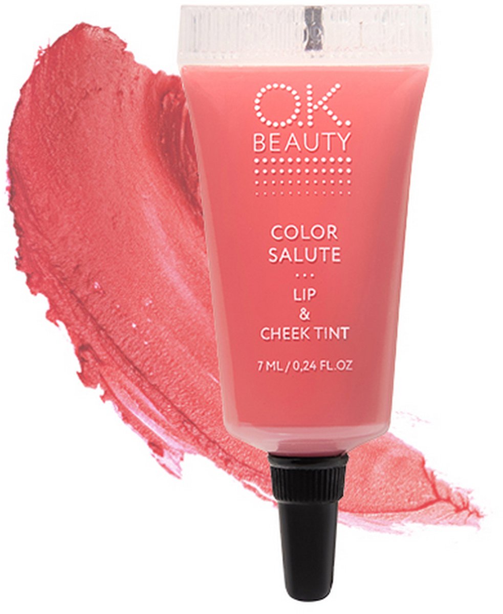 Lip & Cheek tint - lip en blush - Cream blusher - Lipstick - Langhoudende velvet finish – Lip color - Long lasting - Parabeen vrij - Hoge pigmentatie - Matte finish - Marrakech - OK Beauty