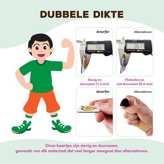 Smarfer - Magnetische pictogrammen voor weekplanner - 50 stuks - Planbord kind – Buiteneditie
