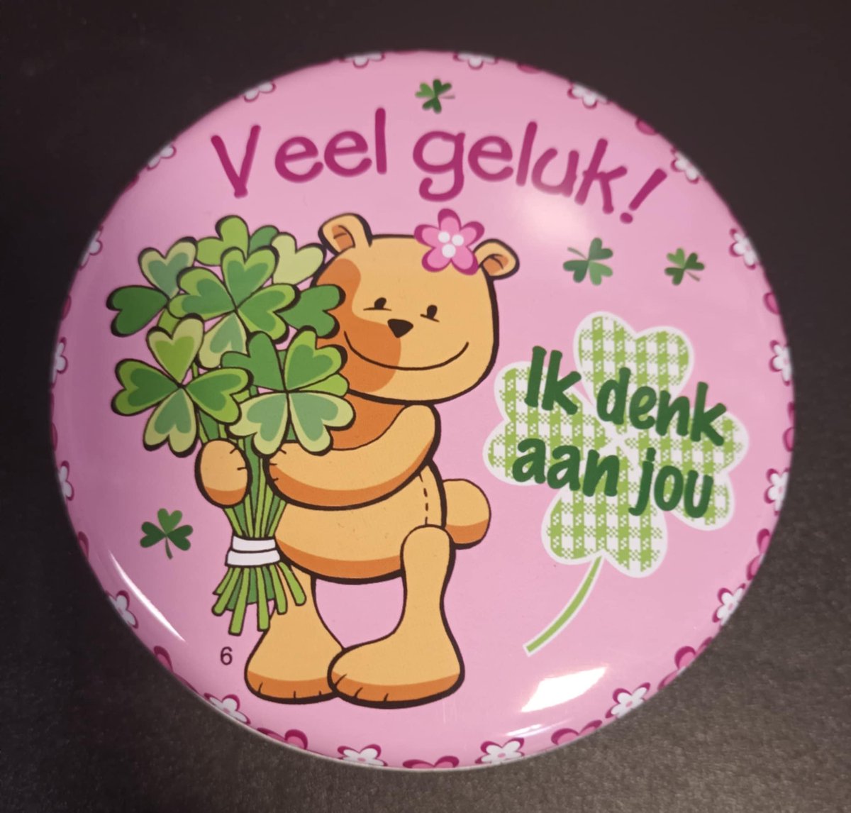 Veel geluk - potje in blik