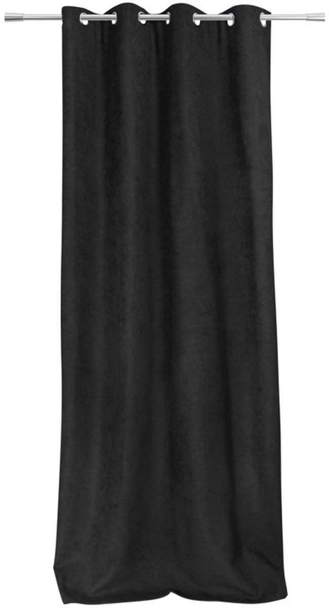 Home Style Kant en Klaar Gordijn – Verduisterend & Thermisch – Met Ringen – 140x260 cm – Zwart