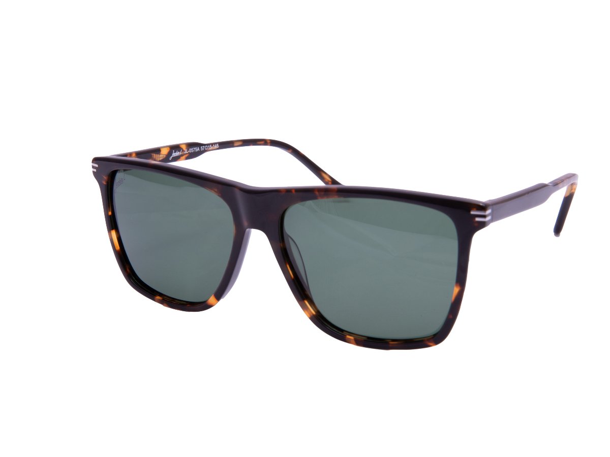 Jackie L Bergerac JL-0575A tortoiseshell – groen-grijs polarised TAC – UV400