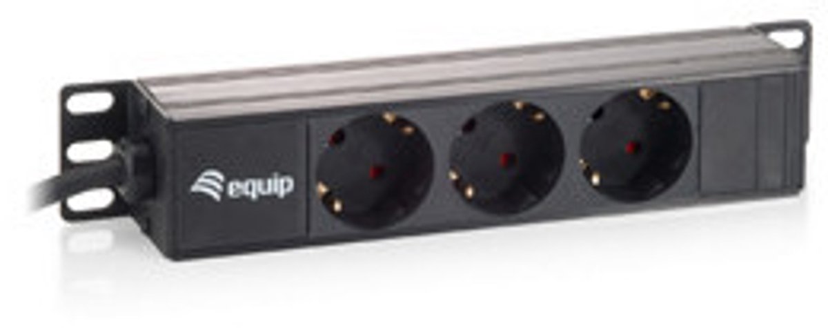 Equip 333302 energiedistributie 3 AC-uitgang(en) 1U