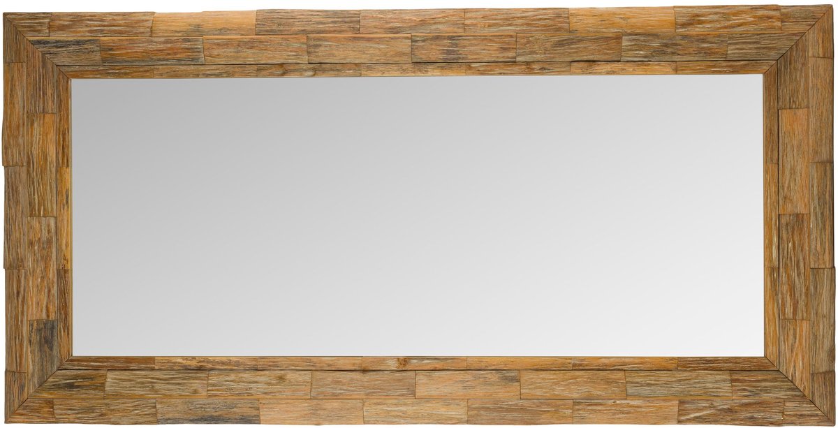 Housecraft Living Lias Spiegel/ Wandspiegel 100x200 cm Hout - Bruin