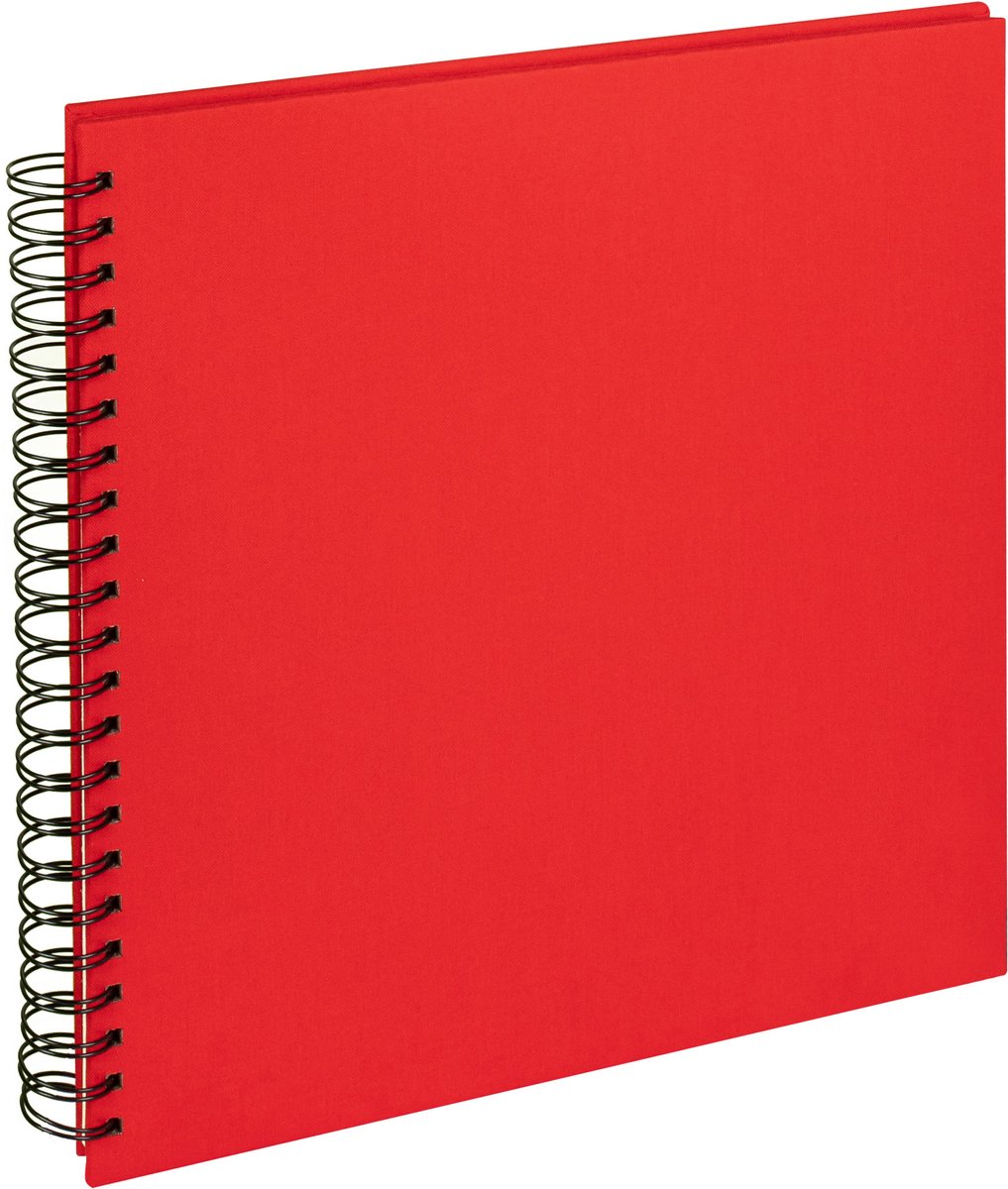 Walther SA-510-R Cloth - Spiraal album - Formaat 30 x 30 cm - Rood