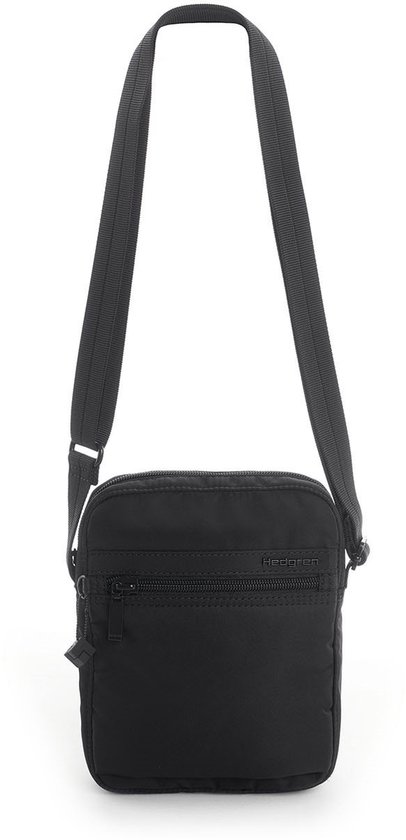 Hedgren RUSH – Mini sac bandoulière vertical avec protection RFID – Déperlant – Léger – Noir