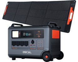 OSCAL PowerMax 6000 - Draagbaar Energiestation - 3600Wh (6000Wh) + PM200 Pro Zonnepaneel Image