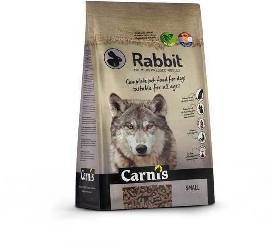 Carnis Geperst - Hondenvoeding - Konijn - Small - 2KG - 1ST