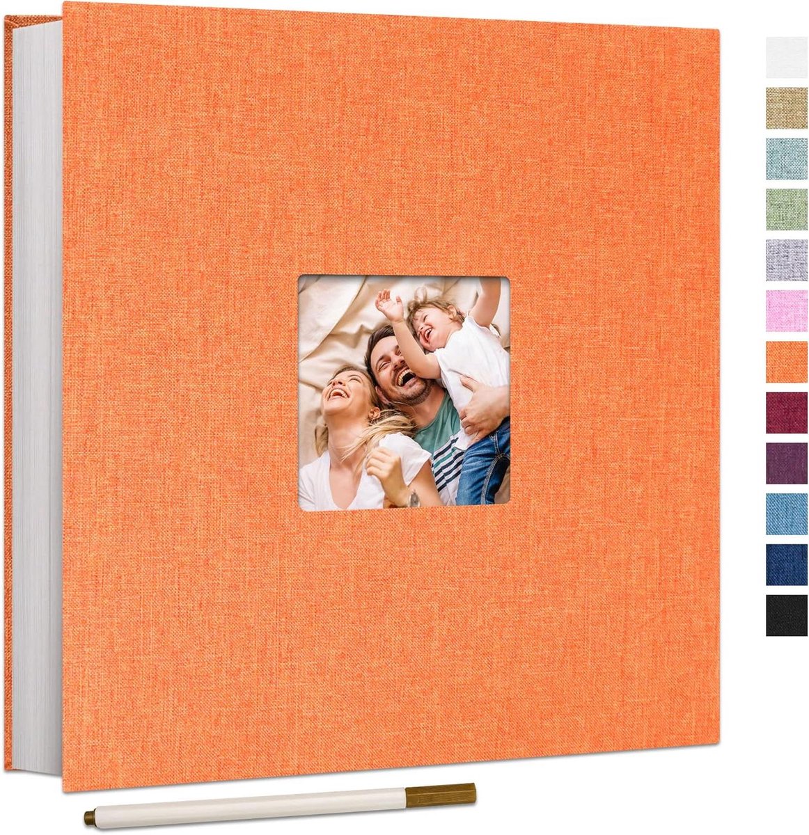 Zelfklevend Fotoalbum Linnen Kaft 60 Pagina's 10x15 voor Geschenken Bruiloften Valentijns Verjaardagen