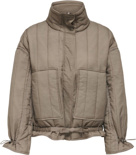 Only Jas Onlwaleria Quilted Jacket Cc Otw 15349125 Silver Mink Dames Maat - L