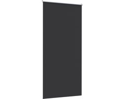 Aufun verduisterend rolgordijn – thermisch isolerend – met trekkoord en clips – montage zonder boren – 120x210 cm – antraciet