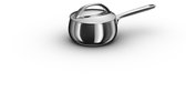 BergHOFF Home Steelpan 16 cm - Rvs Steelpan met Deksel - PFAS-Vrije-Kasserol - Geschikt voor Inductie en Alle Warmtebronnen - Oven- en Vaatwasserbestendige Pan - 1,9 L - Stellar Steel