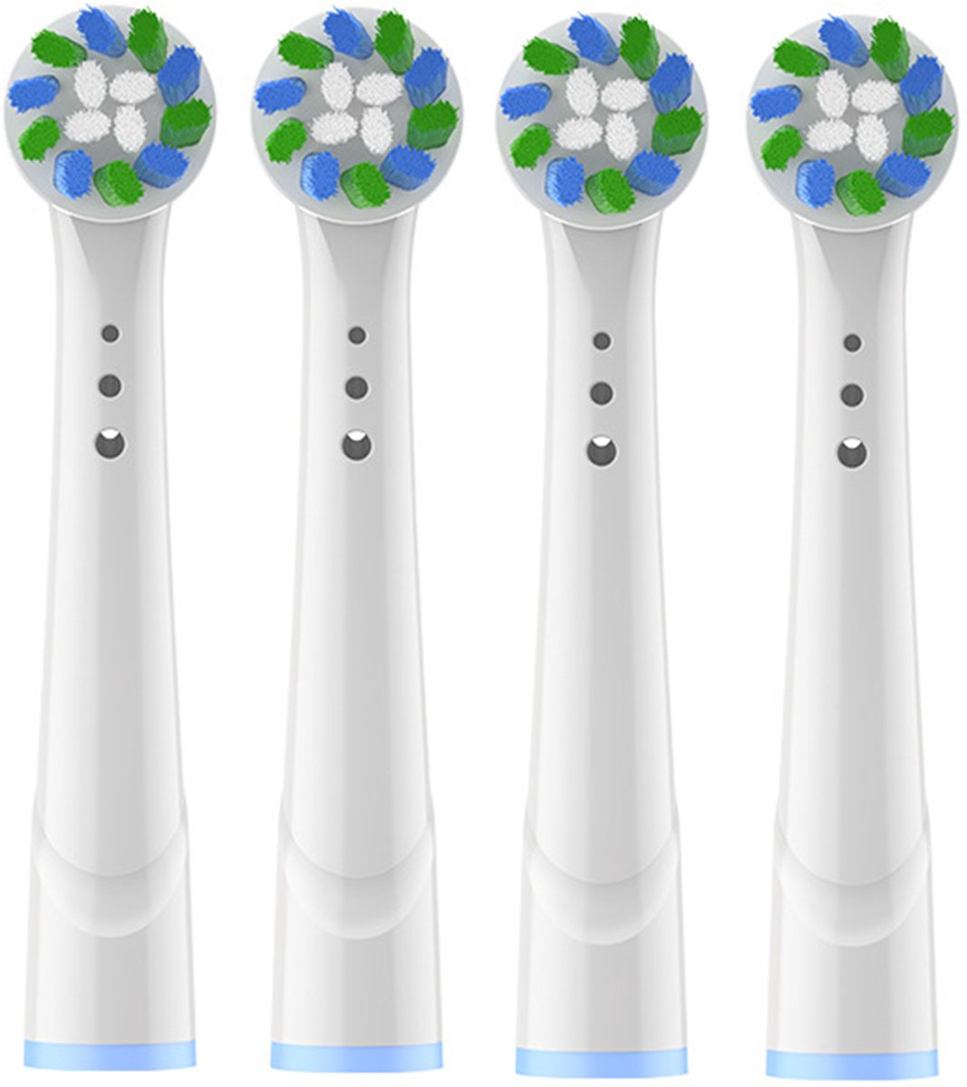 NAXSIR 4 Vervangende Tandenborstelkoppen - Diepe Reiniging, Passend bij Elektrische Tandenborstels (Compatibel met Oral-B Modellen)