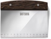 Skottsberg - Werkbankschraper - 15 cm - Deegschraper - RVS - Houten handgreep