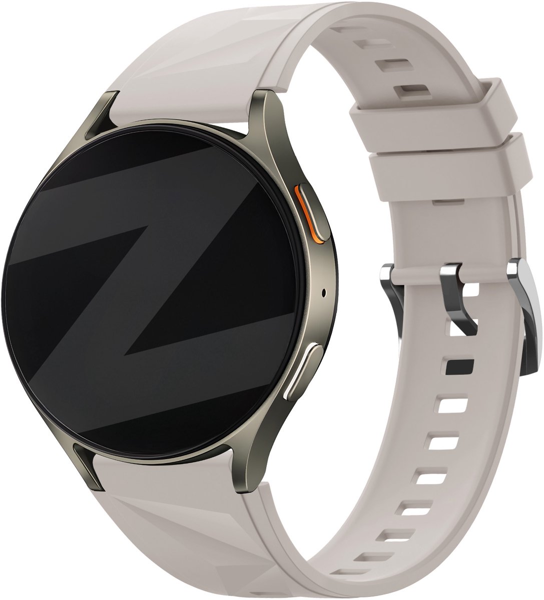 Bandz Smartwatch bandje 18mm siliconen 'easy fit' - geschikt voor Huawei Watch GT 5 Pro - 42mm / GT 5 - 41mm / GT 4 - 41mm / Watch 5 - 42mm - Fossil Gen 5e - 42mm / Gen 6 - 42mm - Withings ScanWatch Light / Steel HR - 36mm (sterrenlicht)