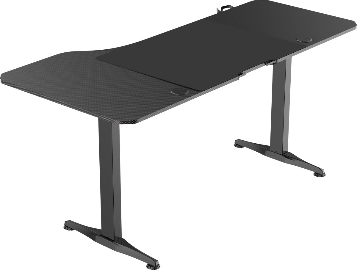 VDD Gaming - Bureau - Game Desk - Zit Sta Bureau - Elektrisch in Hoogte Verstelbaar - Zit-sta Bureau - Game Bureau - Gaming Desk - Computer Tafel - 160 x 75 cm - Zwarte - Maximale hoogte 117 cm thumbnail 4
