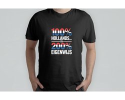 100 Hollands en 200 Eigenwijs - T Shirt - Sarcastic - Funny - JokesOnPoint - TooFunny - Sarcastisch - DrogeHumor - GrappigLeven - SarcasmeModeAan