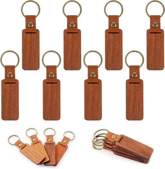 Vilten Sleutelhangers Set Van 20 - Creatieve Doe-Het-Zelf Decoratie Met Roestvrij Stalen Ring