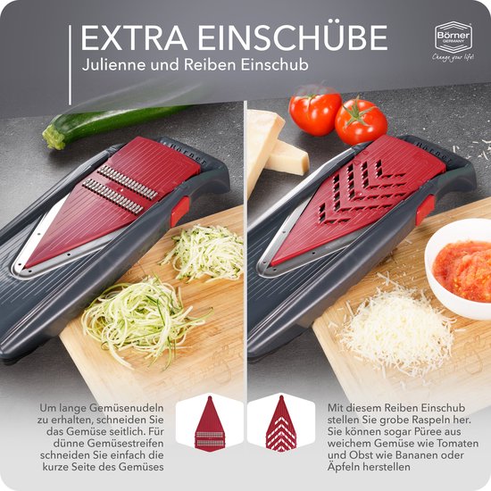 Coupe-Légumes Börner Vital (Set de Base) • Mandoline Vital avec Lame en
