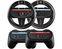 PlayCool 4-in-1 Accessoireset voor Nintendo Switch 2 – 2 Joy-Con sturen & 2 Joy-Con Grips