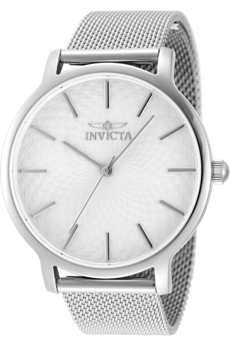 Invicta Wildflower 48972 Dames Horloge - Waterdicht - Analoog - Quartz Uurwerk - Roestvrij Staal met zilveren Wijzerplaat - 38mm