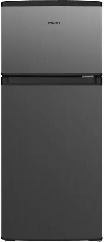 MPM-125-CZ-11/E Koel-vriescombinatie – 129 liter – Energieklasse E – LED-verlichting - Omkeerbare deur - Antraciet / RVS