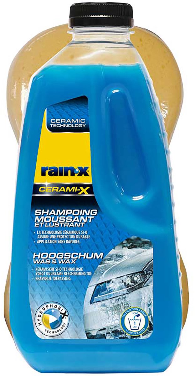 Rain-X Cerami-X Shampoo Was & Wax - Langdurige bescherming - Krasvrij - 1L