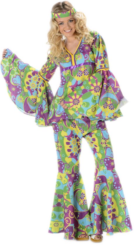 Flower Power Hippie Kostuum Dames - Maat S