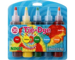 Nince Tie-Dye kit van hoge kwaliteit Kit 3 - Complete kit van 5 kleuren textiel - Tie Dye set - Tie Dye verf premium kwaliteit 3 varianten