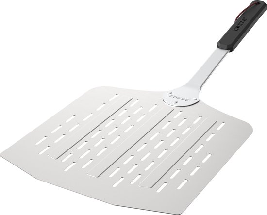 Cozze® Geperforeerde Lichtgewicht Aluminium Pizzaschep, 66x30x30 cm
