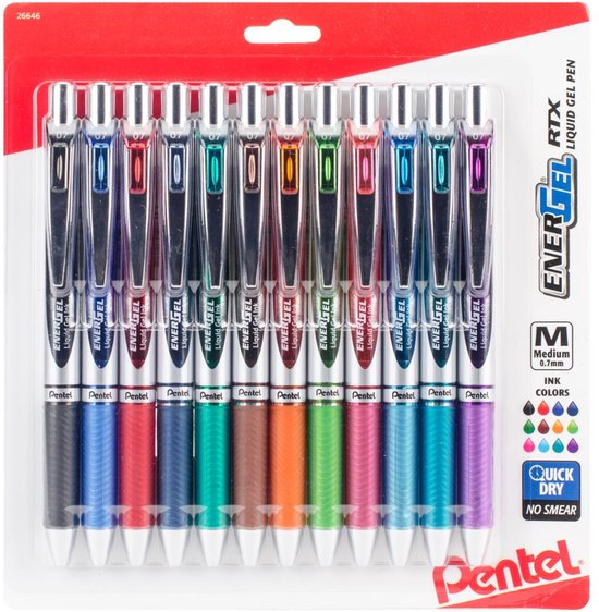 Pentel - EnerGel RTX Retractable Liquid Gel Pens .7mm - 26646