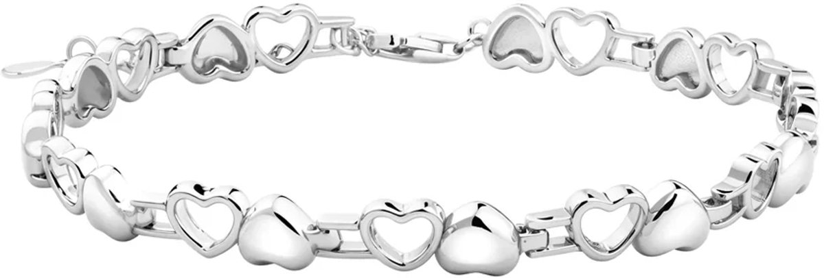 Armband met Hartbedel - Neat Heart Charm Bracelet - Amona Jewelry