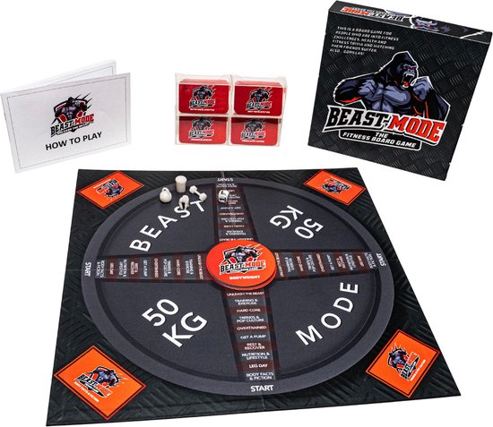 Beast Mode: The Fitness Board Game (English Only) - Fitness Bordspel - CrossFit - Personal Trainers - Thuis Spelen - Educatief - Gezelschapsspel