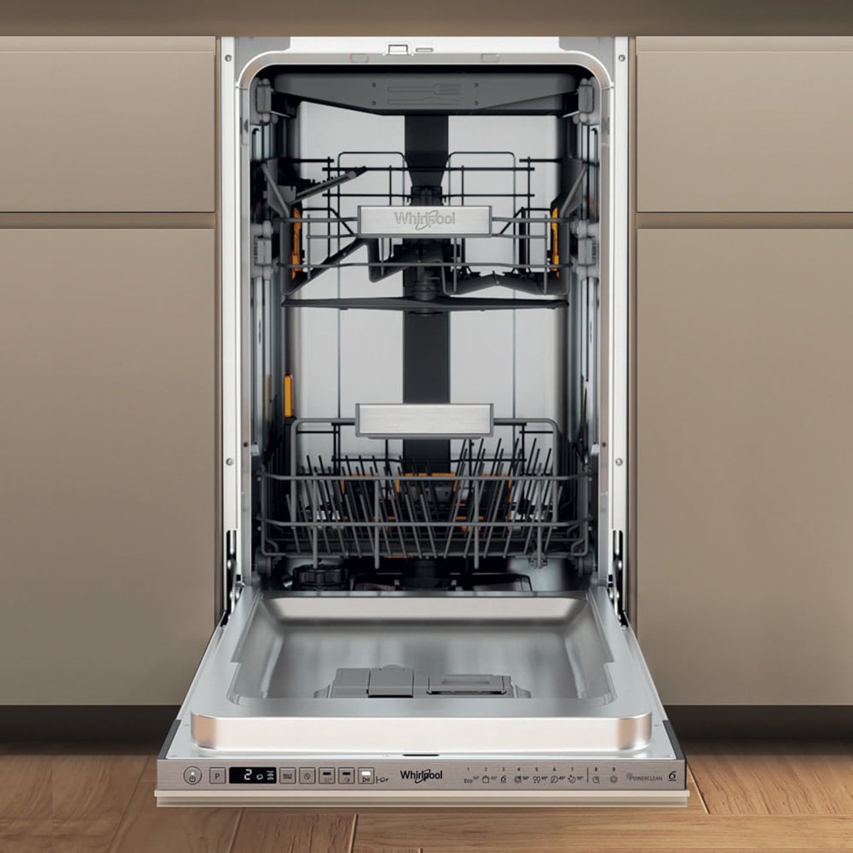 Whirlpool WH6IB10BS7LA0 Volledig ingebouwd 10 couverts