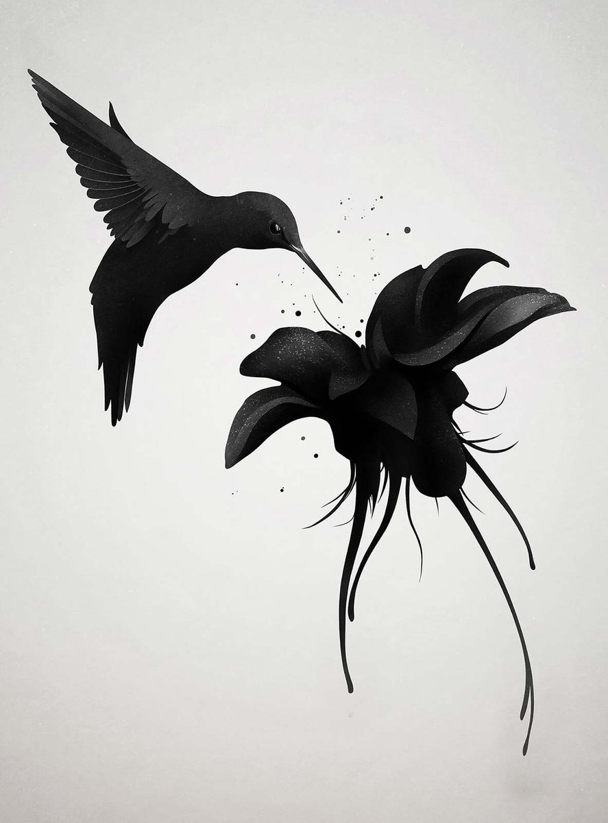 Fotobehang Hummingbird DD119156 A.S. Création Designwalls Rood Vlies 192 X 260 cm (4 delen) Fotobehang